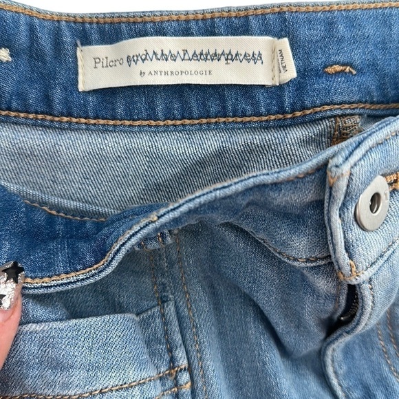 Anthropologie Pilcro jeans light denim front seam sz 26 - Picture 10 of 11